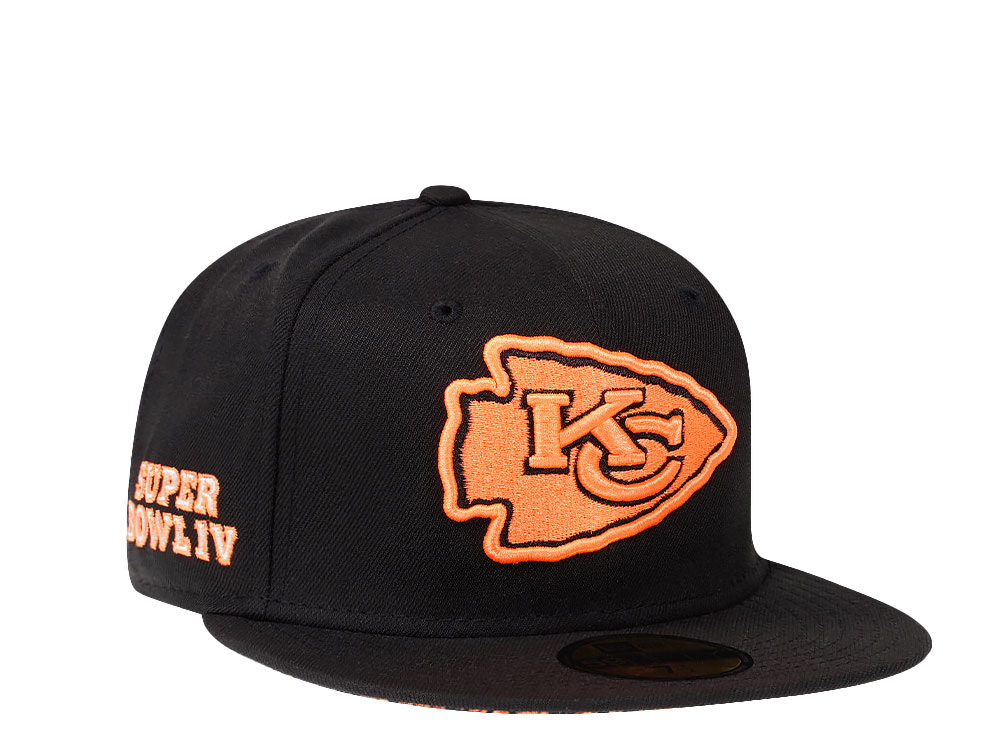 New Era Kansas City Chiefs Super Bowl IV Black Summerpop Edition 59Fifty Fitted Gorra