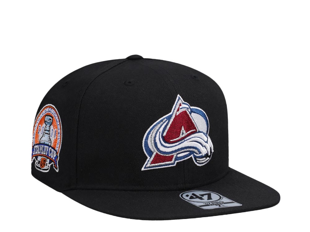 47Brand Colorado Avalanche Stanley Cup 2001 Vintage Black 47Pro Fitted Gorra