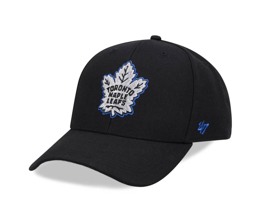 47Brand Toronto Maple Leafs Black Metallic MVP Snapback Gorra