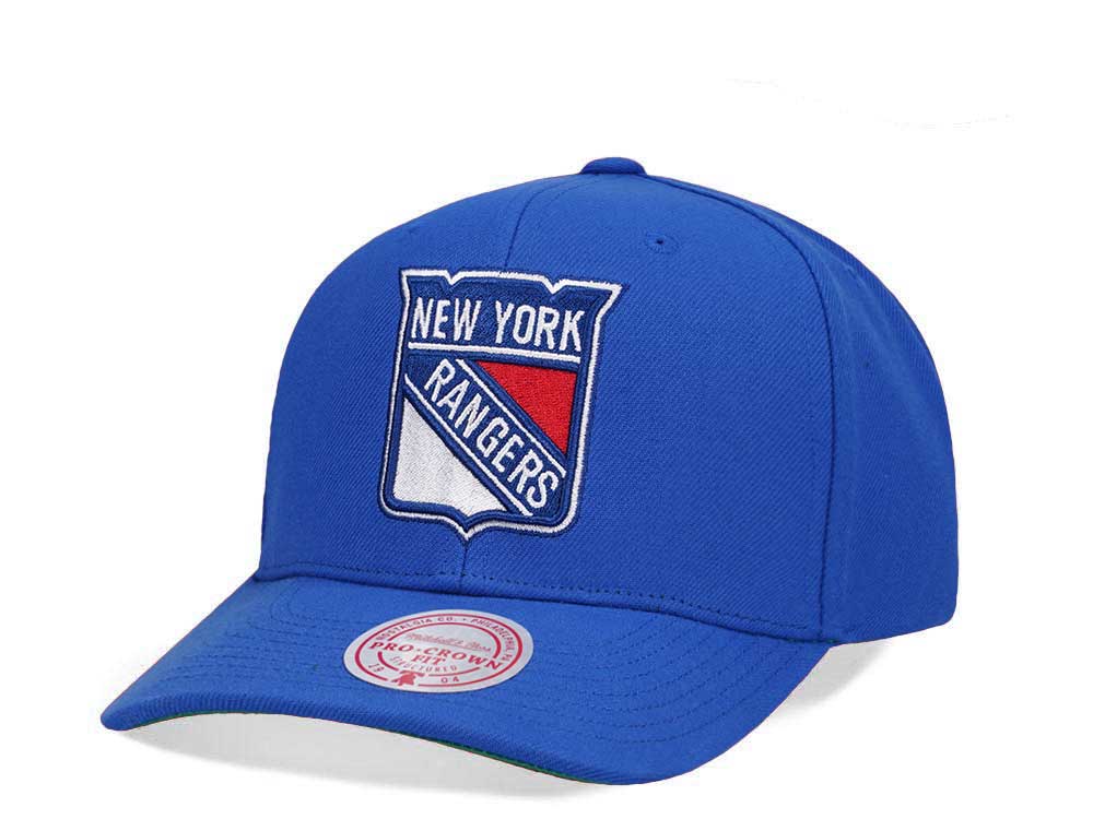 Mitchell & Ness New York Rangers Team Ground 2.0 Pro Blue Snapback Gorra