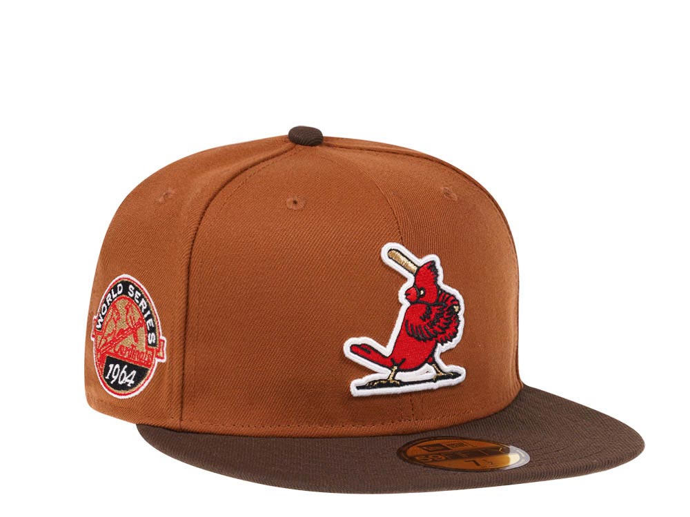 New Era St. Louis Cardinals World Series 1964 Bourbon and Suede Edition 59Fifty Fitted Gorra