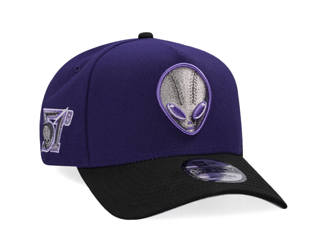 New Era Las Vegas 51s Purple Metallic Two Tone Edition A Frame 9Forty Snapback Gorra