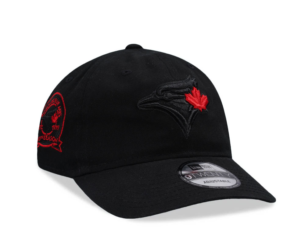 New Era Toronto Blue Jays 40th Season Black Edition 9Twenty Strapback Gorra