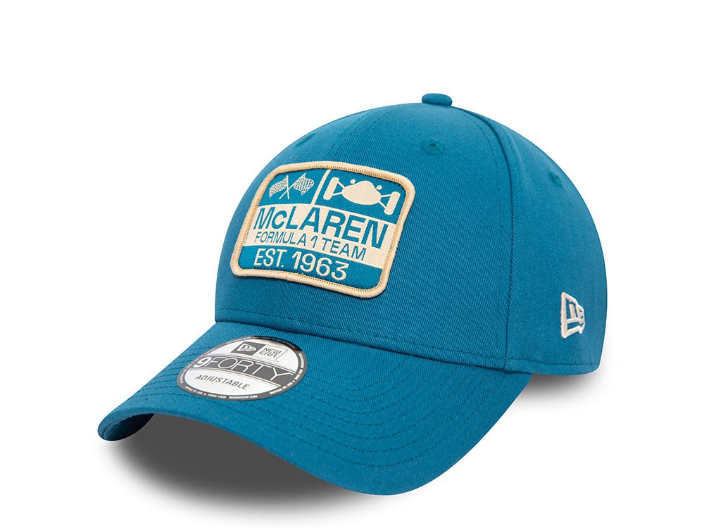 New Era McLaren Patch Blue 9Forty Strapback Gorra