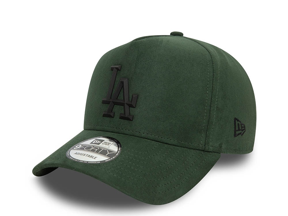 New Era Los Angeles Dodgers Faux Suede Edition Green 9Forty A Frame Snapback Gorra