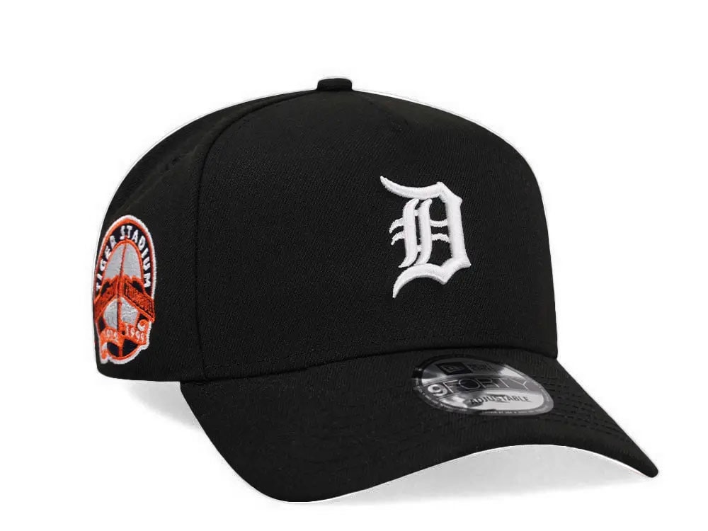 New Era Detroit Tigers Stadium Patch Black Edition 9Forty A Frame Snapback Gorra