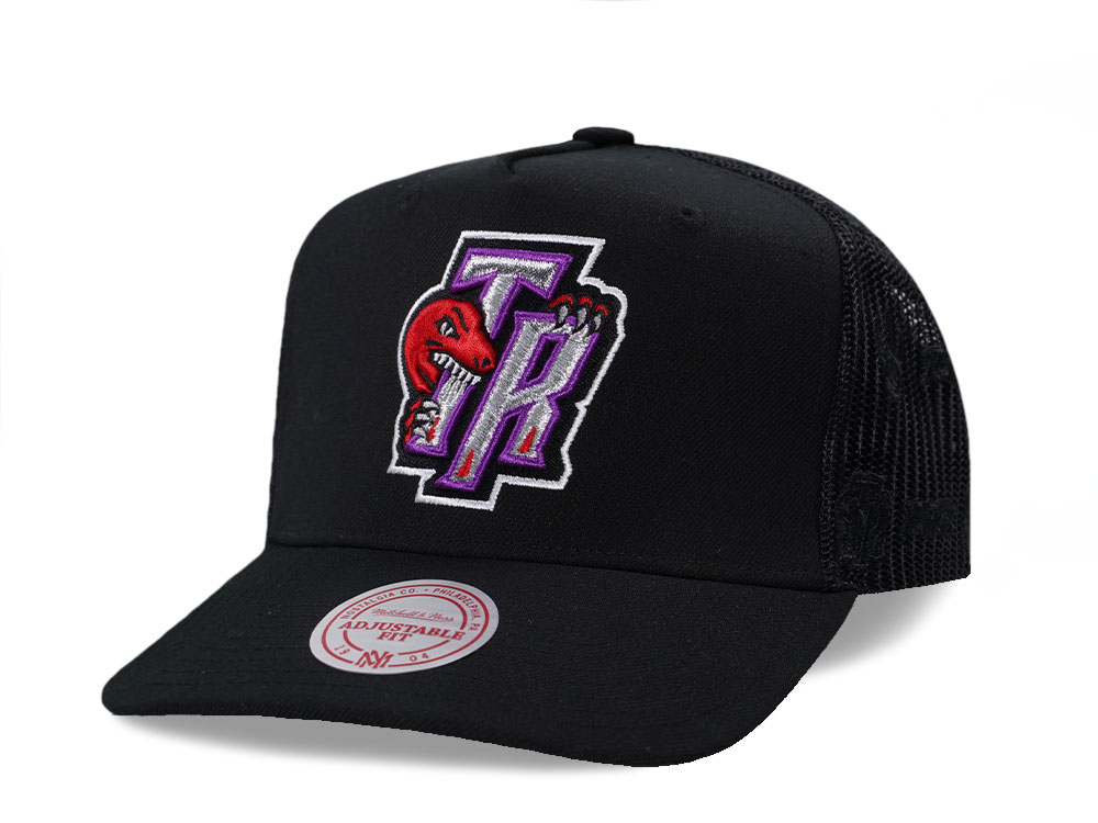 Mitchell & Ness Toronto Raptors Black Monogram Trucker Edition Snapback Gora