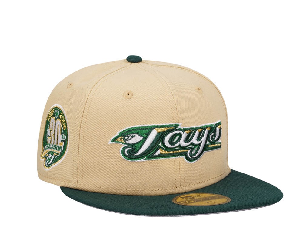 New Era Toronto Blue Jays 30th Anniversary Vegas Gold Two Tone Edition 59Fifty Fitted Gorra