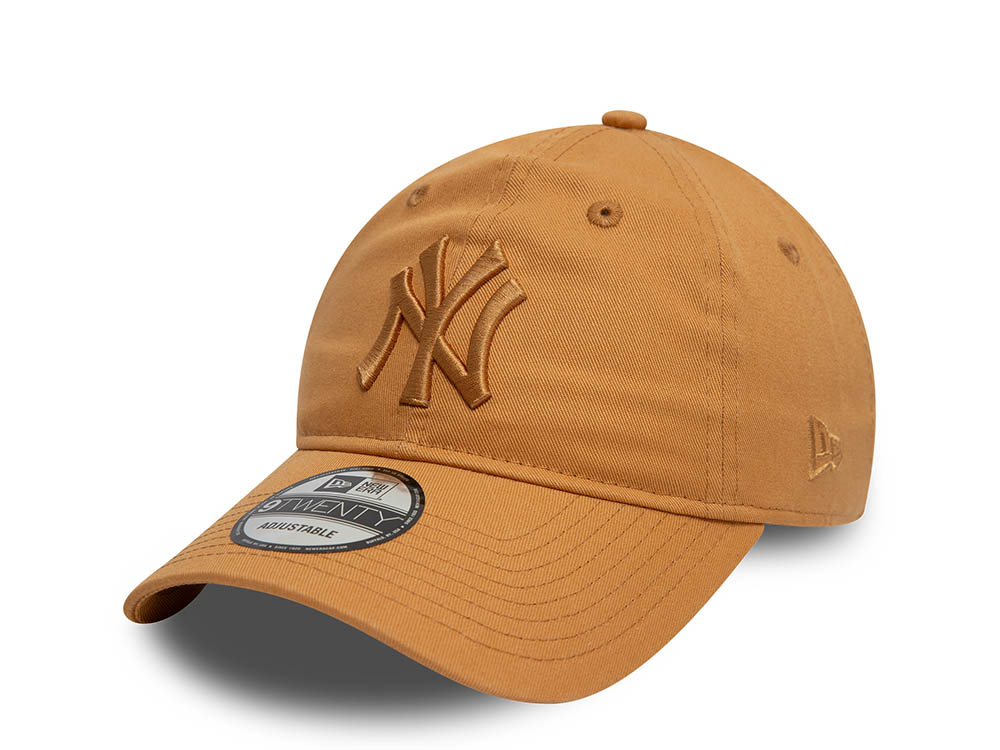 New Era New York Yankees League Essential Brown 9Twenty Strapback Gorra