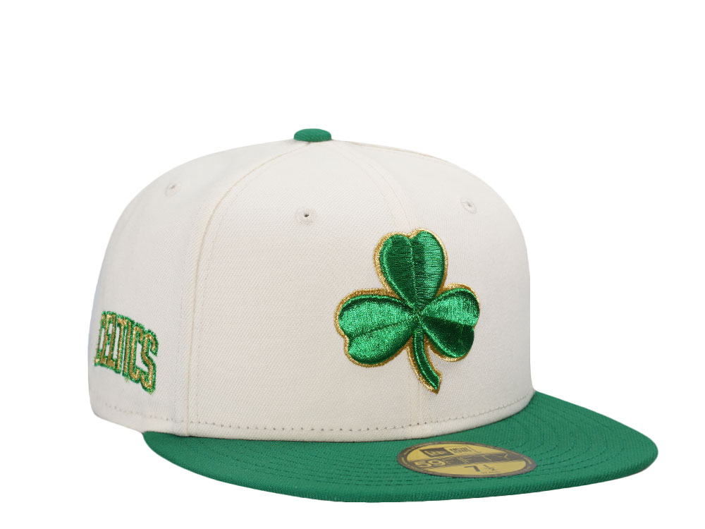 New Era Boston Celtics Chrome Gold Two Tone Edition 59Fifty Fitted Gorra