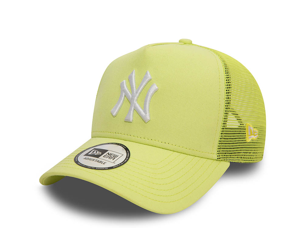 New Era New York Yankees League Yellow Trucker A Frame Snapback Gorra