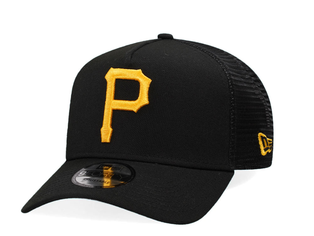 New Era Pittsburgh Pirates Black Trucker A Frame 9Forty Snapback Gorra