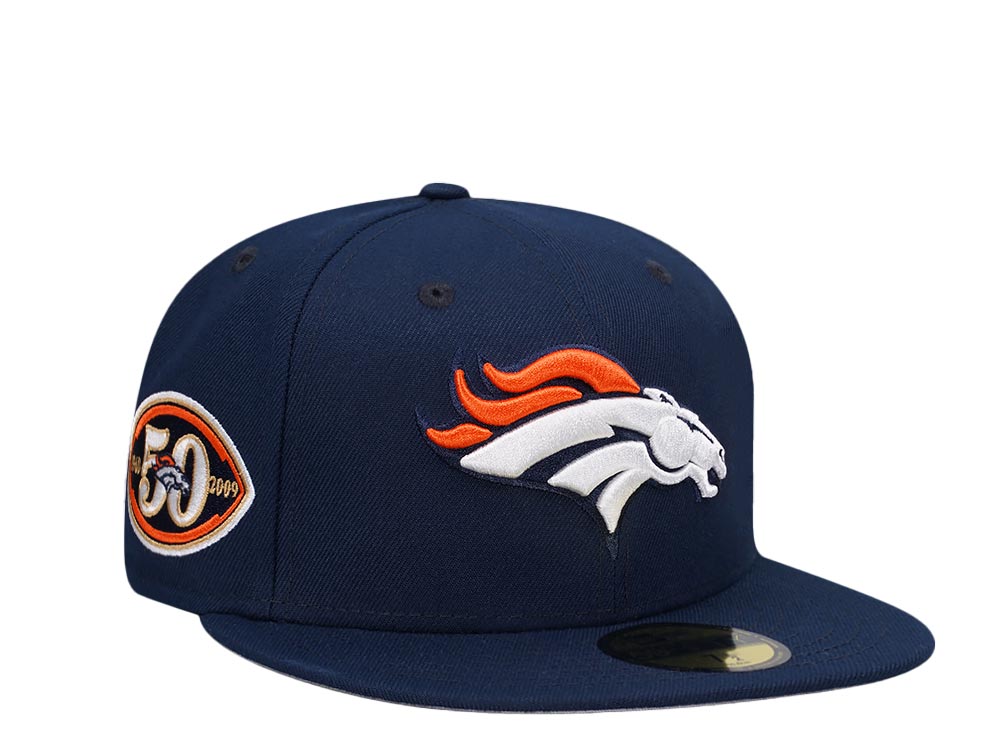 New Era Denver Broncos 50th Anniversary Navy Classic Edition 59Fifty Fitted Gorra