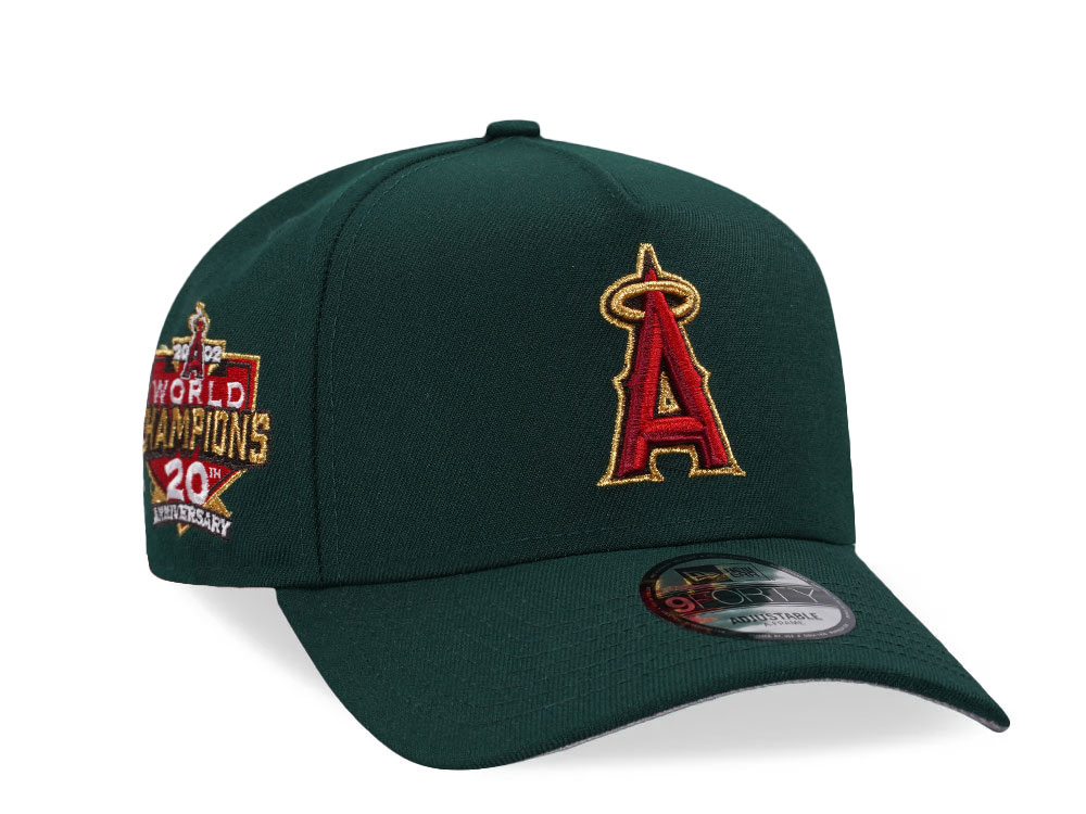 New Era Anaheim Angels 20th Anniversary Gold 9Forty A Frame Snapback Gorra