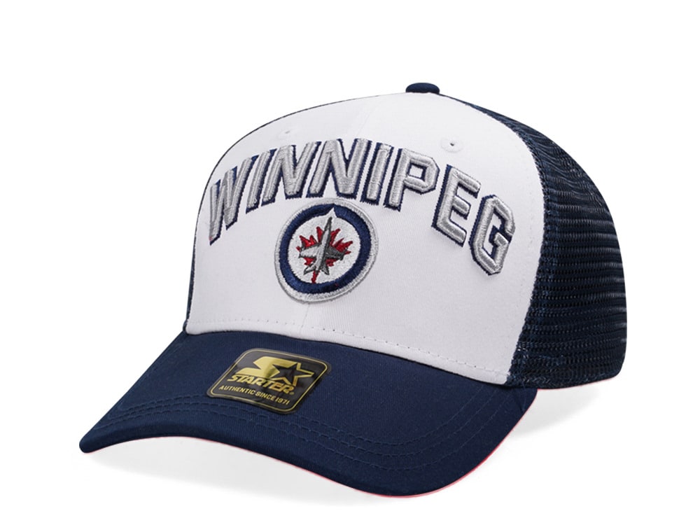 Starter Winnipeg Jets Penalty Curved Trucker Snapback Gorra