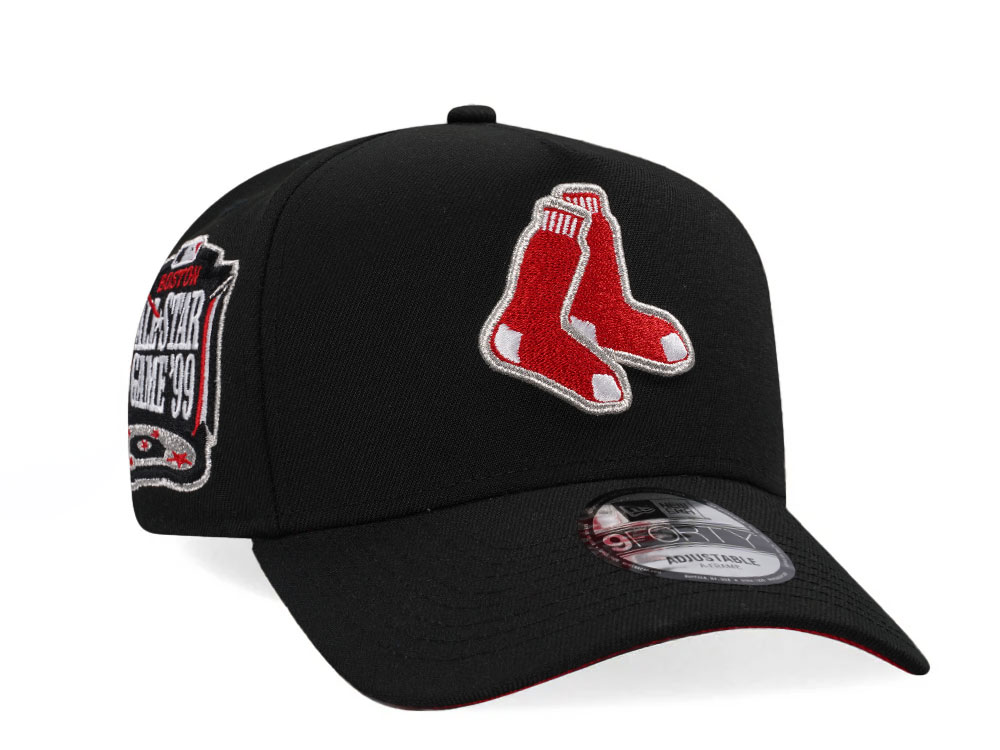 New Era Boston Red Sox All Star Game 1999 Black and Red A Frame 9Forty Snapback Gorra