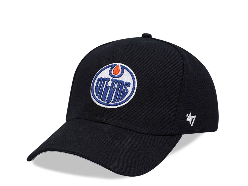 47Brand Edmonton Oilers Black MVP Snapback Gorra