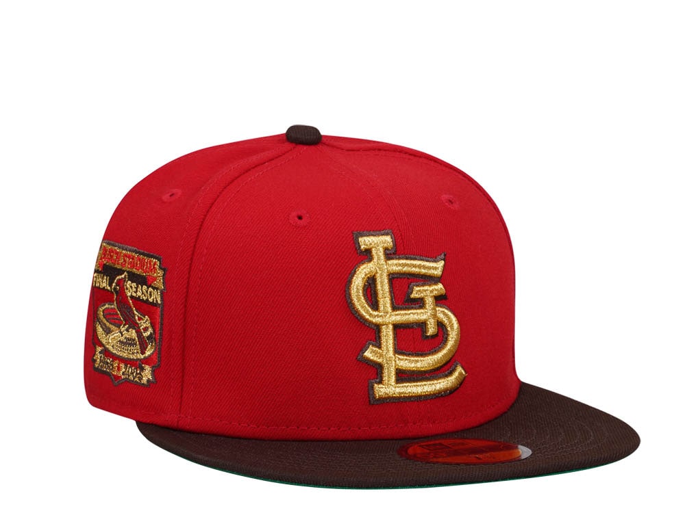 New Era St. Louis Cardinals Busch Stadium Gold Throwback Two Tone Edition 59Fifty Fitted Gorra