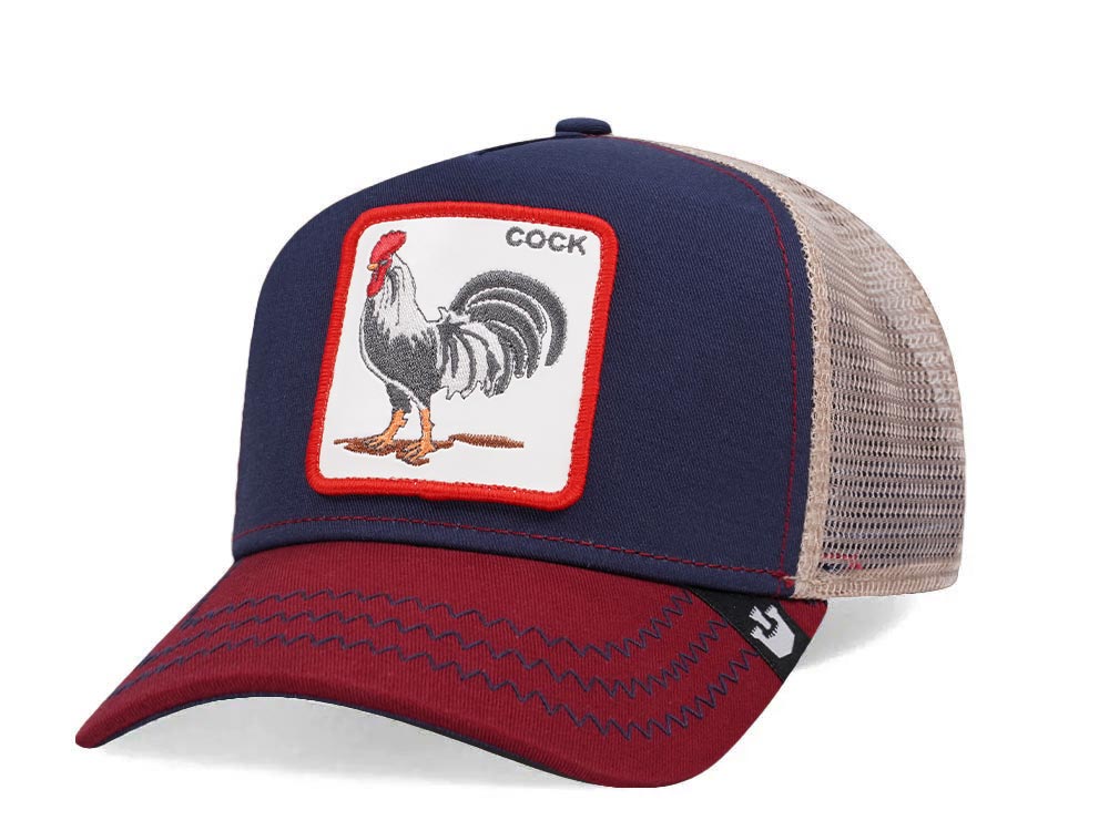 Goorin Bros The Cock Navy Red Trucker Snapback Gorra