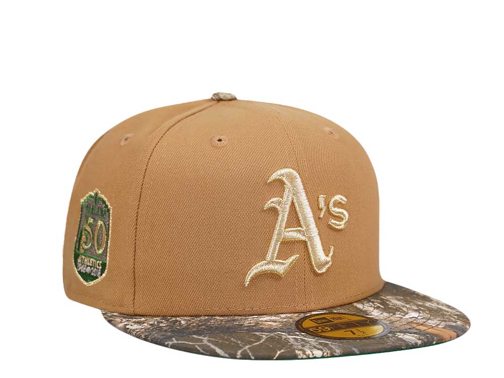 New Era Oakland Athletics 50th Anniversary Real Tree Prime Two Tone Edition 59Fifty Fitted Gorra