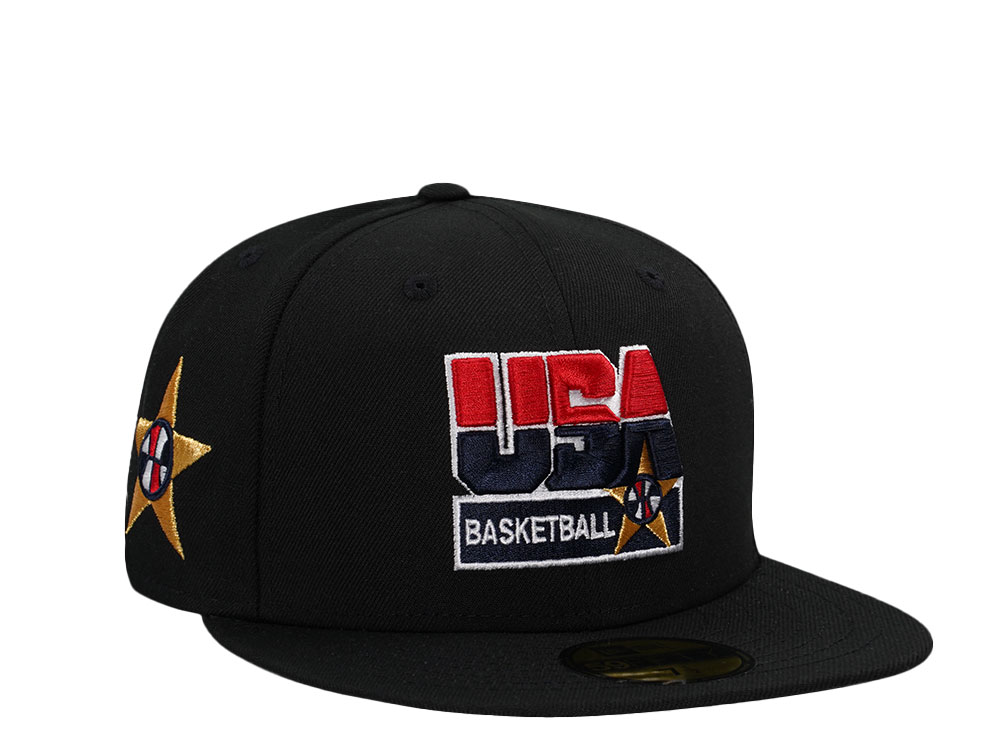 New Era Team USA Basketball Black Prime Edition 59Fifty Fitted Gorra