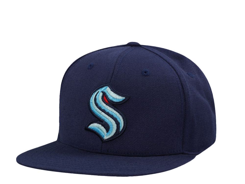 American Needle Seattle Kraken Navy Snapback Gorra