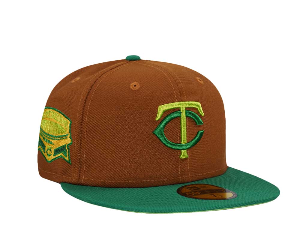 New Era Minnesota Twins Metrodome Peanut Green Two Tone Edition 59Fifty Fitted Gorra