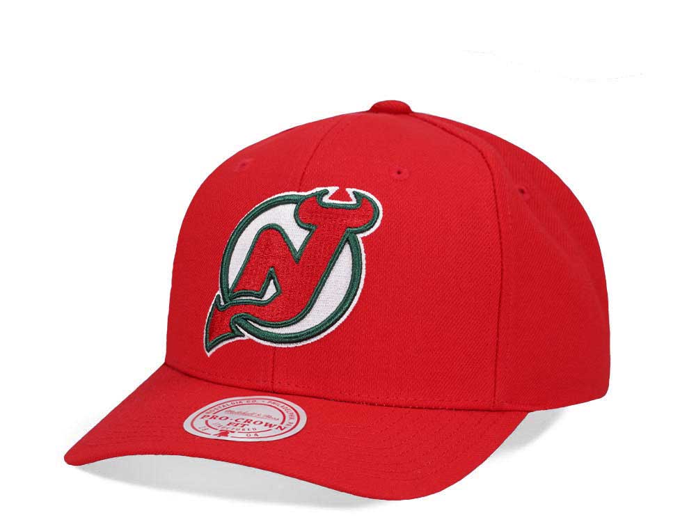 Mitchell & Ness New Jersey Devils Team Ground 2.0 Pro Red Snapback Gorra