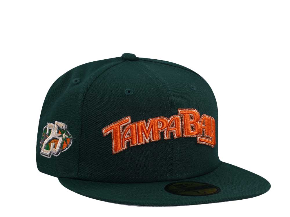 New Era Tampa Bay Rays 25th Anniversary Dark Green Prime Edition 59Fifty Fitted Gorra