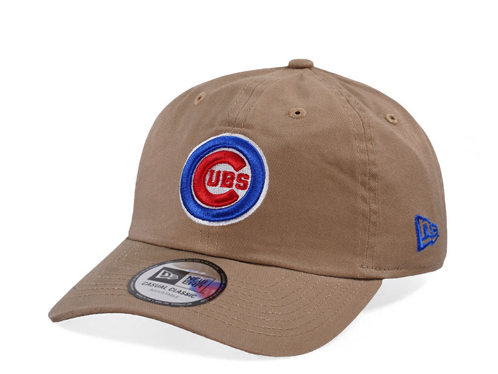 New Era Chicago Cubs Khaki Casual Classic Edition Strapback Gorra