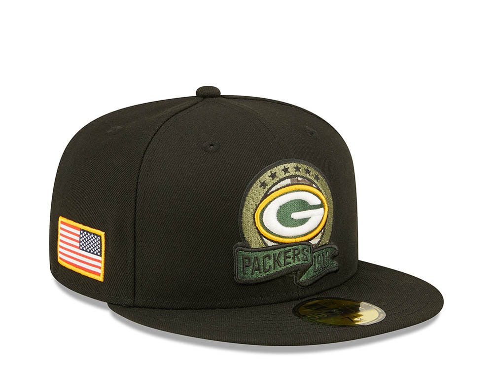 New Era Green Bay Packers Salute to Service 2022 Fitted 59Fifty Gorra