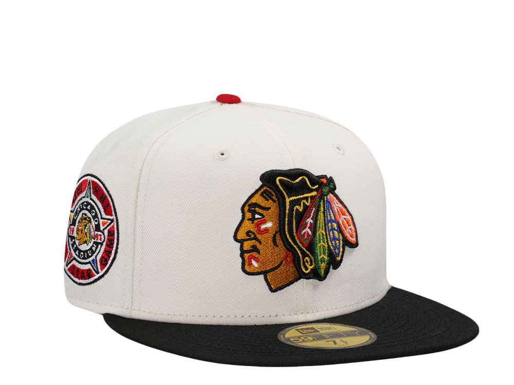 New Era Chicago Blackhawks All Star Game 1991 Chrome Two Tone Edition 59Fifty Fitted Gorra