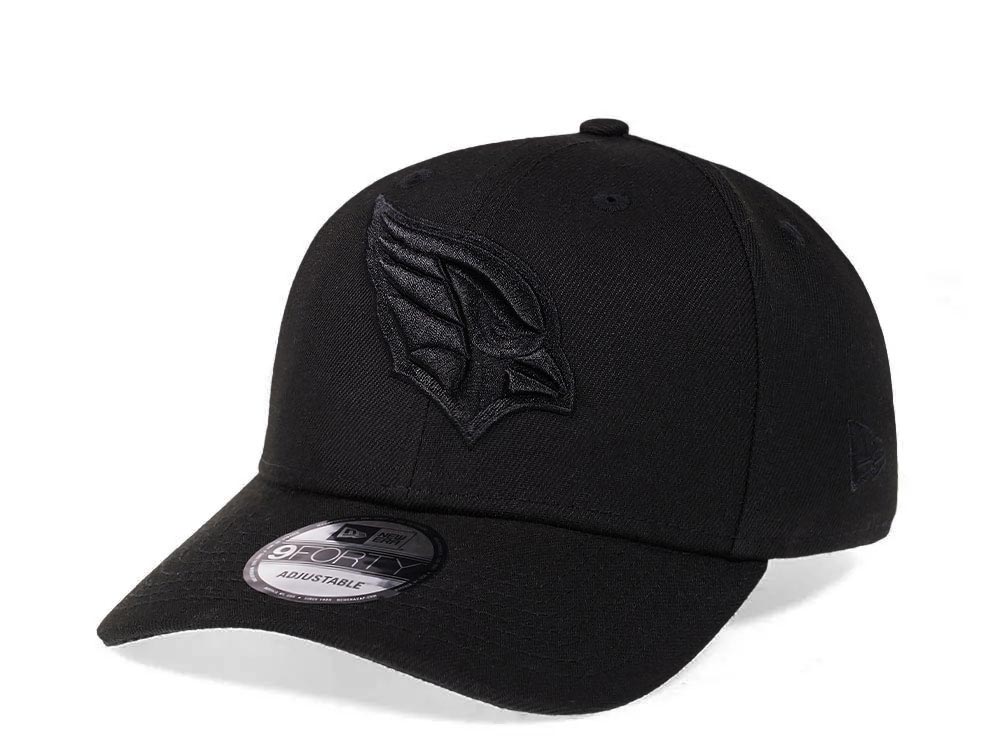 New Era Arizona Cardinals All Black 9Forty Snapback Gorra