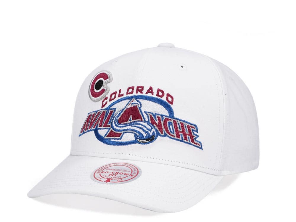 Mitchell & Ness Colorado Avalanche All in Pro White Snapback Gorra