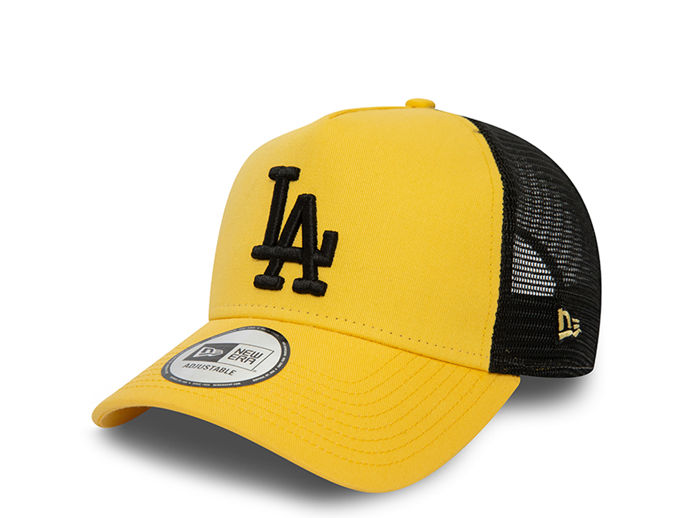 New Era Los Angeles Dodgers League Essential Yellow 9Forty A Frame Trucker Snapback Gorra