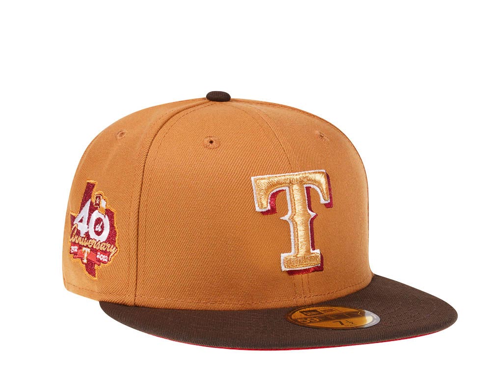 New Era Texas Rangers 40th Anniversary Golden Glove Two Tone Edition 59Fifty Fitted Gorra