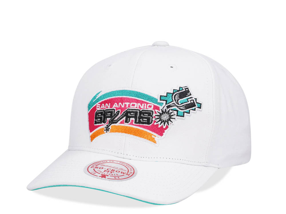 Mitchell & Ness San Antonio Spurs All in Pro White Snapback Gorra