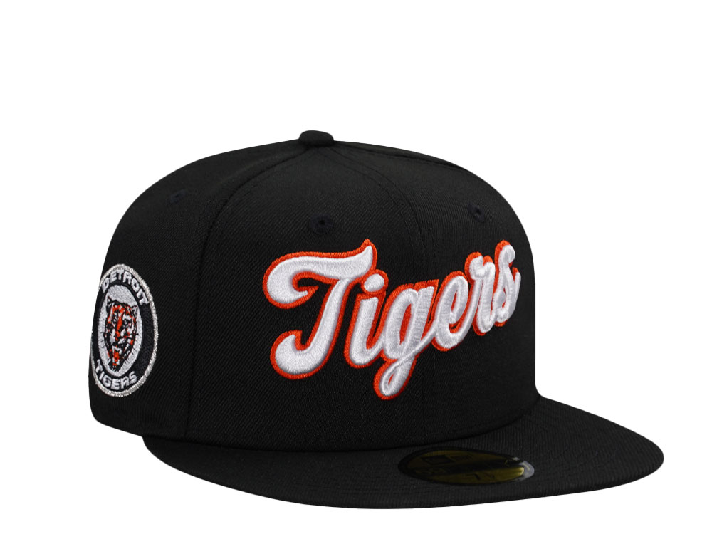 New Era Detroit Tigers Script Black Prime Edition 59Fifty Fitted Gorra