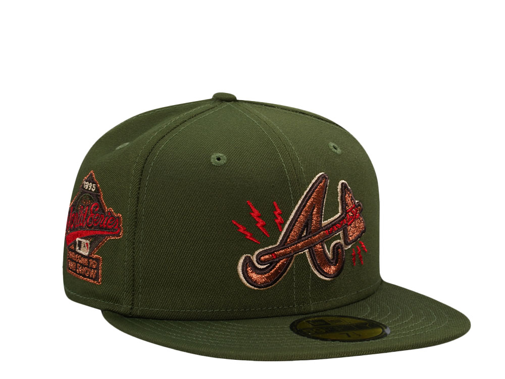 New Era Atlanta Braves World Series 1995 Electric Alpine Green Edition 59Fifty Fitted Gorra