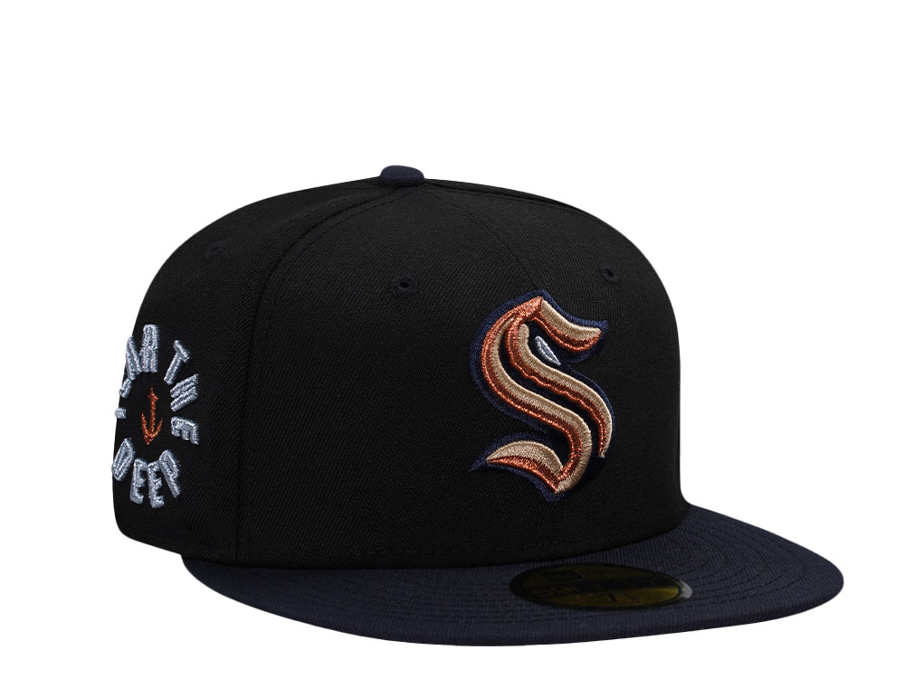 New Era Seattle Kraken Fear the Deep Sneaky Two Tone Edition 59Fifty Fitted Gorra