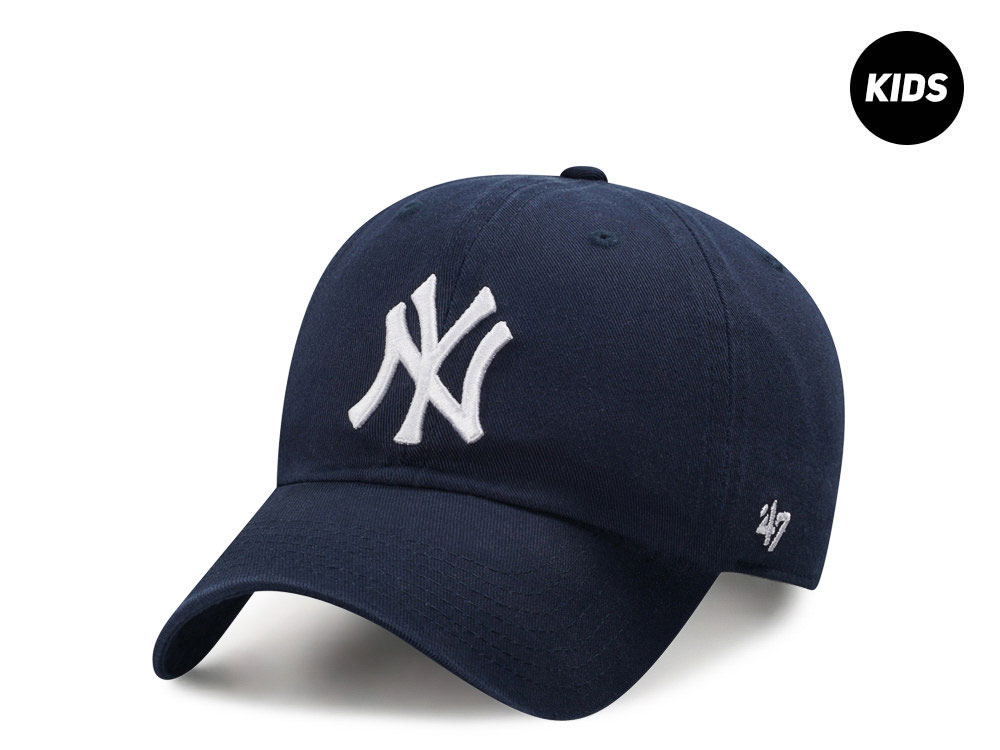 47Brand New York Yankees Navy Clean Up Kids Strapback Gorra