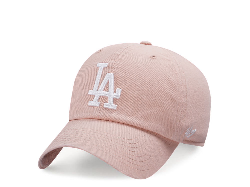 47Brand Los Angeles Dodgers Dusty Mauve Clean up Strapback Gorra