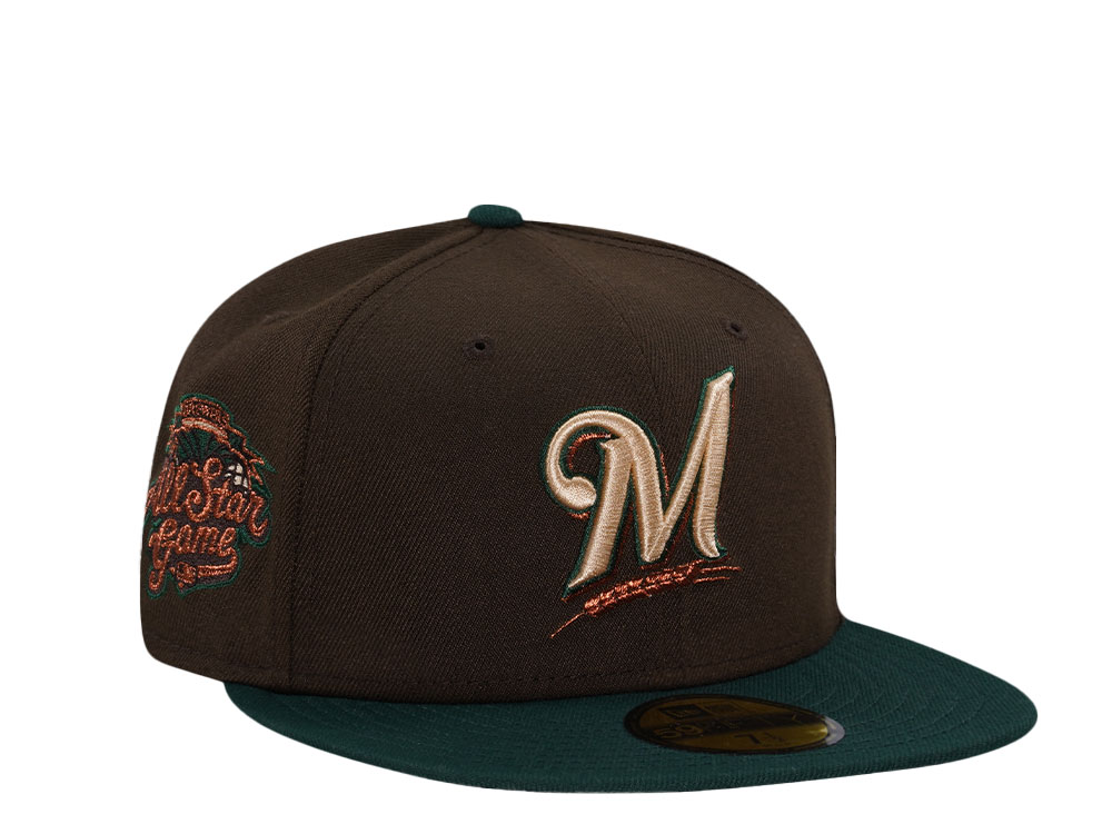 New Era Milwaukee Brewers All Star Game 2002 Forest Two Tone Edition 59Fifty Fitted Gorra