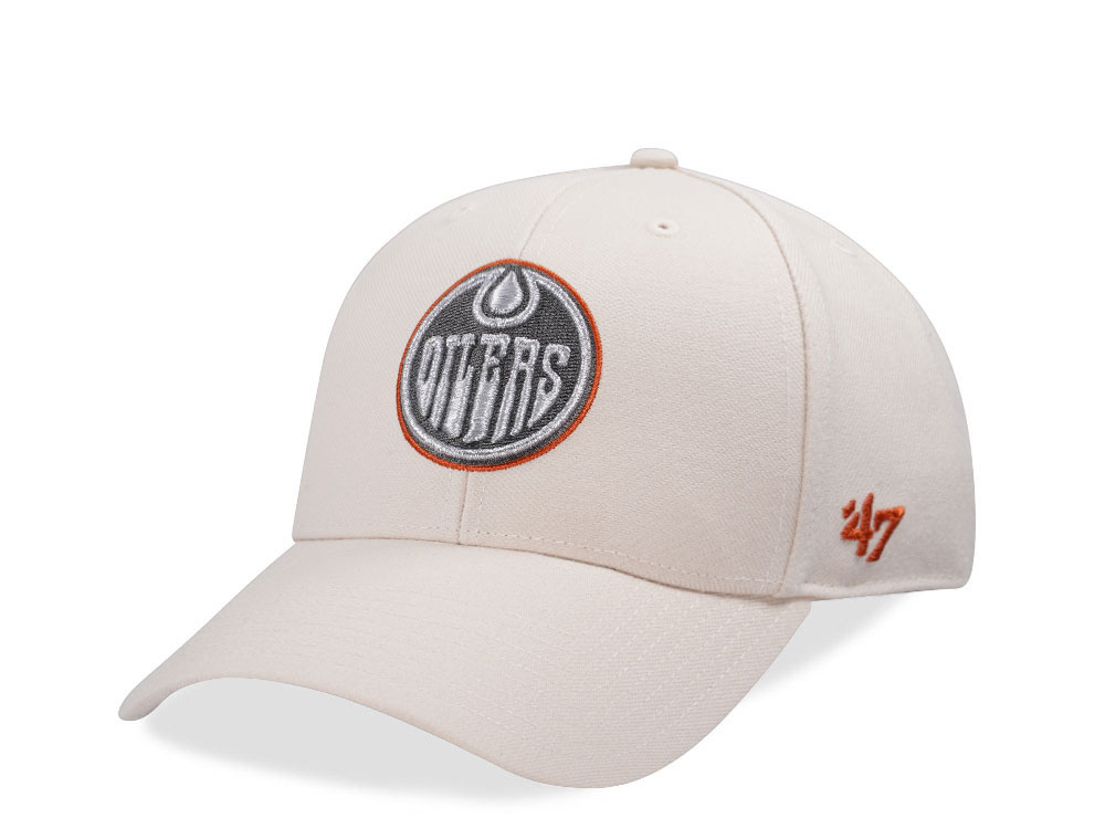 47Brand Edmonton Oilers Natural Metallic MVP Snapback Gorra