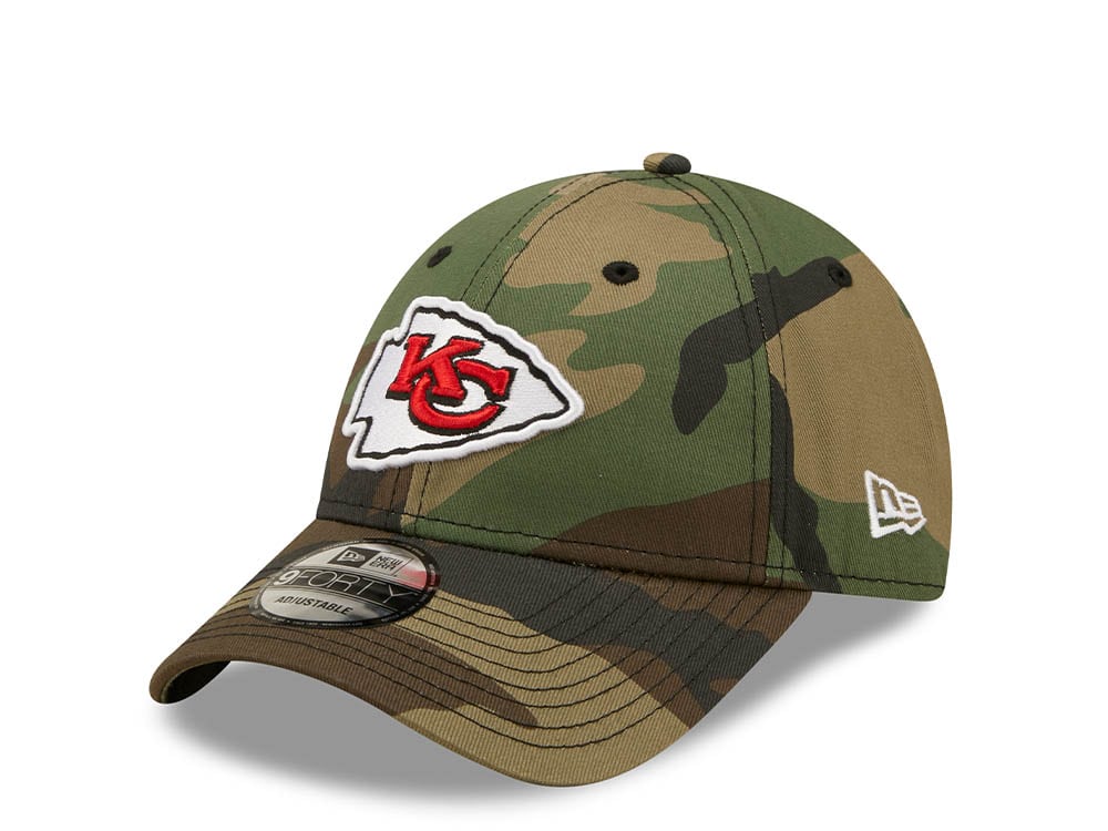 New Era Kansas City Chiefs Green Camo 9Forty Strapback Gorra