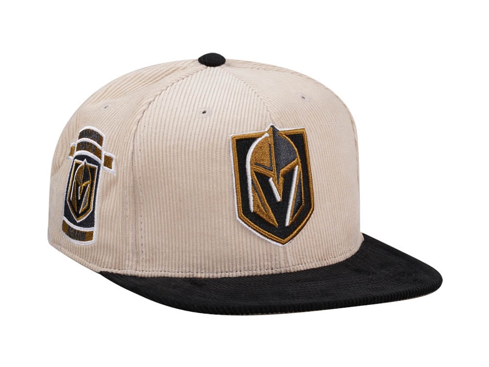 Mitchell & Ness Vegas Golden Knights Inaugural Season 17 Two Tone Cord Edition Dynasty Fitted Gorra