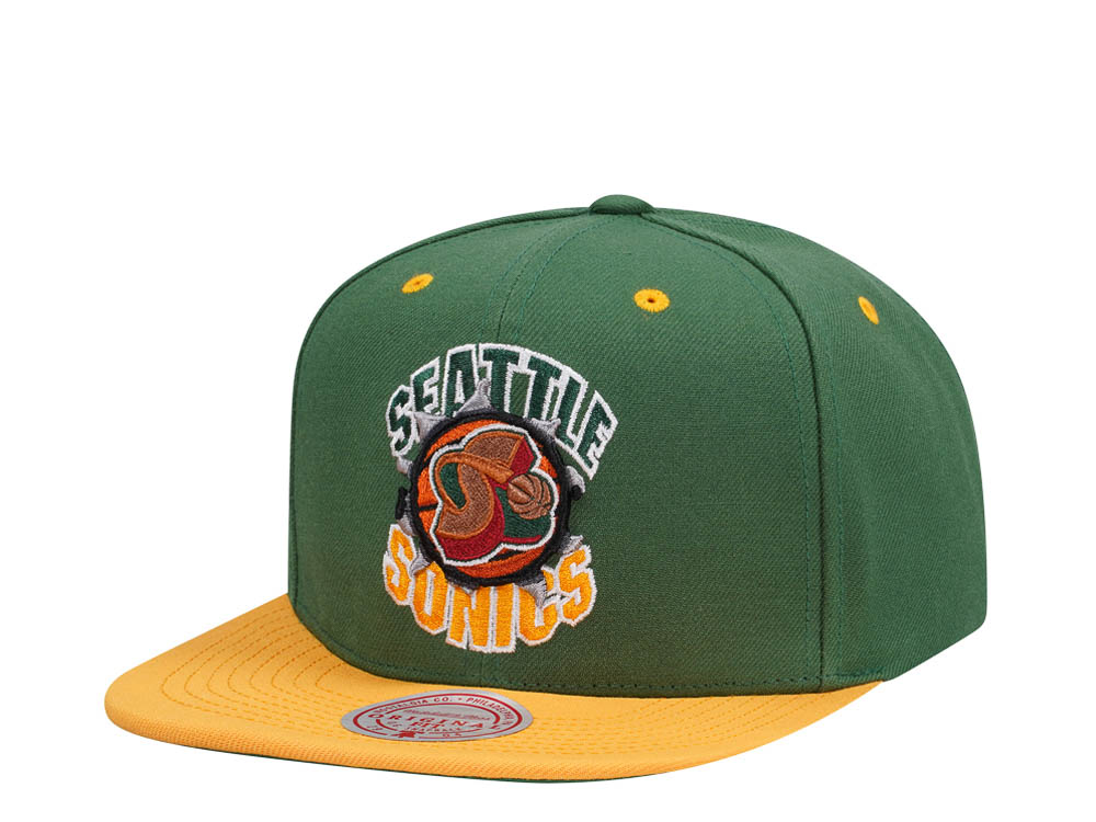 Mitchell & Ness Seattle Supersonics Breakthrough Two Tone Snapback Gorra