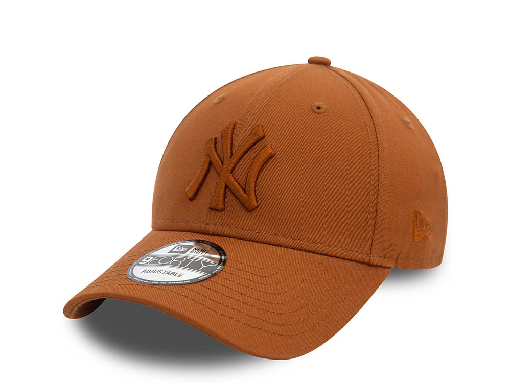 New Era New York Yankees Essential League Brown 9Forty Strapback Gorra