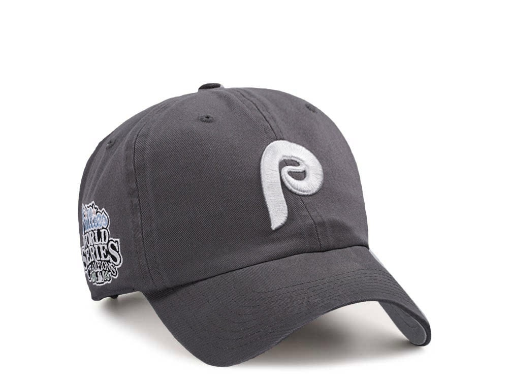 47Brand Philadelphia Phillies World Series Champions 2008 Graphite Clean up Strapback Gorra