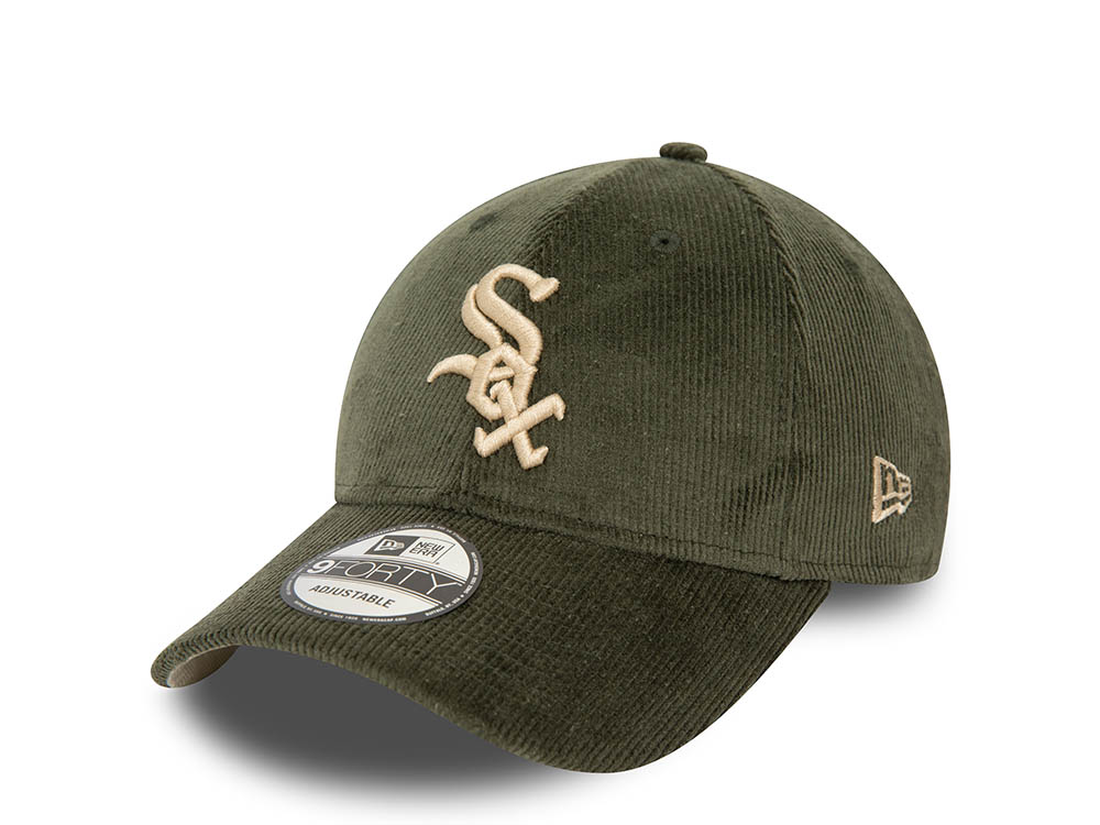 New Era Chicago White Sox Cord Olive 9Forty Strapback  Gorra